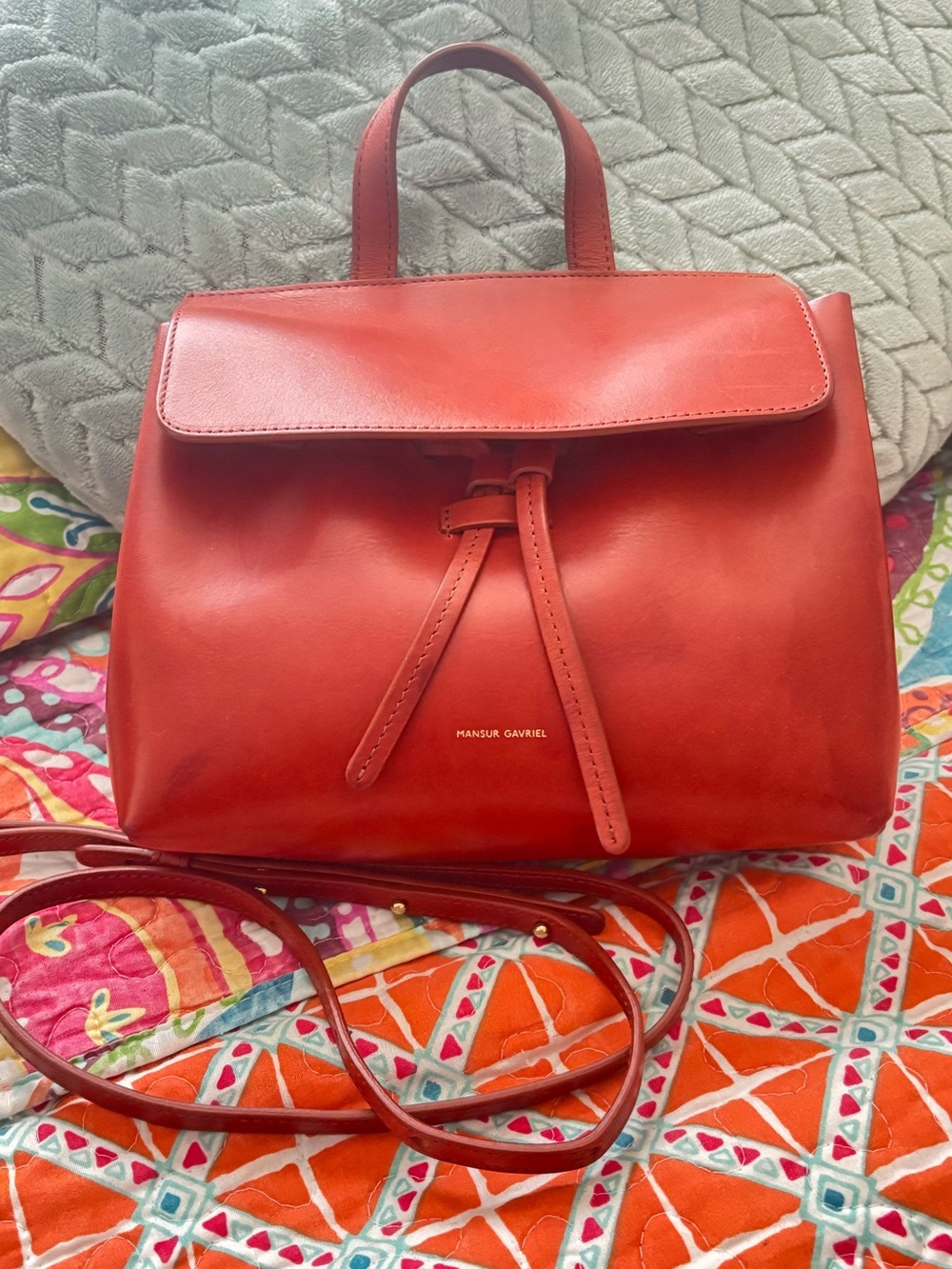 Mansur Gavriel Mini all Leather Lady Bag